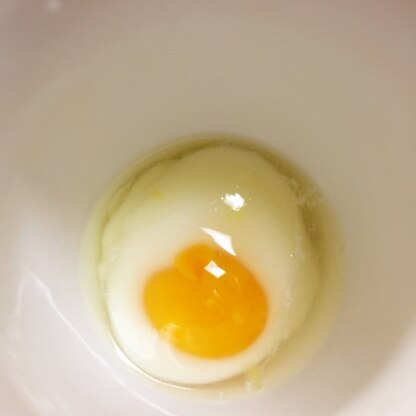 ホントに簡単にできました( ´ ▽ ` )ﾉ 卵かけごはんに使いました。あまりのトロトロ加減のよさに、娘からのリクエストでもう一つ作りました*\(^o^)/*